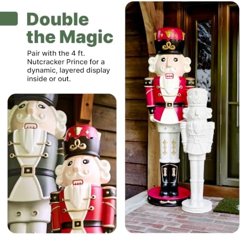 Step2 Nutcracker Prince Paintable DIY Holiday Statue, 6-Foot Tall, White