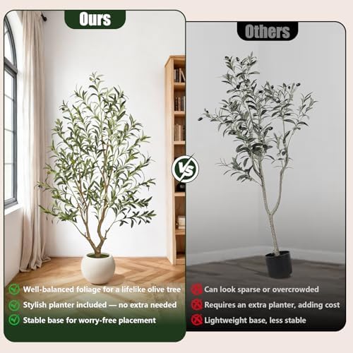 Vitalismo Olive Trees Artificial Indoor: 96% Lifelike - Looks Real Up Close