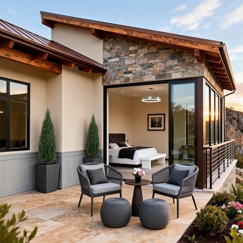 4FT Artificial Topiary Cedar Tree for Outdoor Porch UV-Resistant Fake Trees