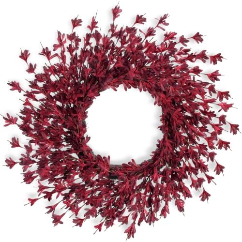 GTIDEA 26" Fall Wreaths for Front Door Outside Large Autumn Wreath Burgundy