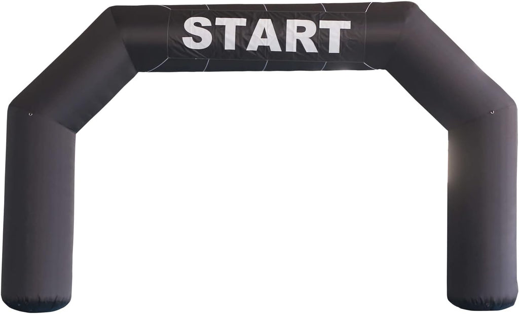 SAYOK Outdoor Inflatable Arch Inflatable Archway Inflatable Start Finish Line Racing Arch Banners with Air Blower for Advertising(Black, 20FT)