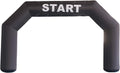 SAYOK Outdoor Inflatable Arch Inflatable Archway Inflatable Start Finish Line Racing Arch Banners with Air Blower for Advertising(Black, 20FT)