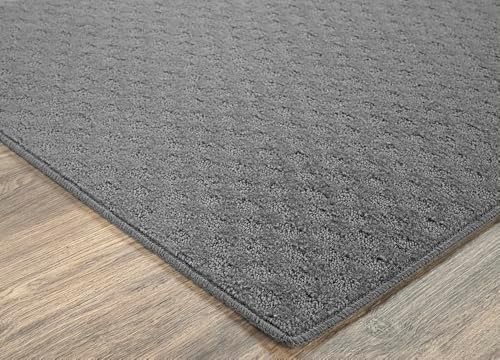 Garland Rug Medallion 5' x 7' Cinder Gray Non Slip Area Rug- Ideal for Living Rooms & Hallways, Stylish & Durable for High-Traffic Areas