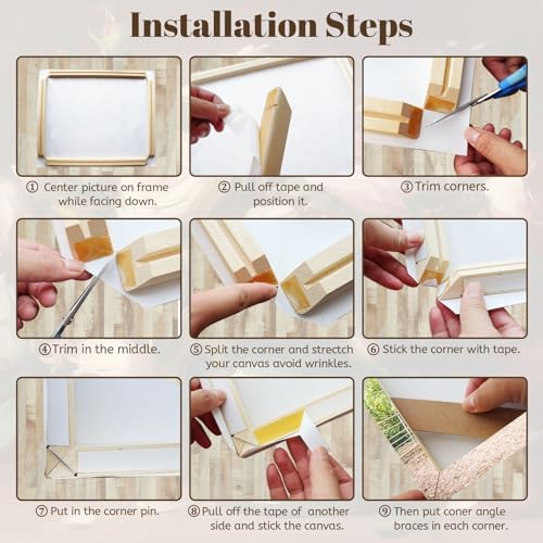 B.B.F MAKE 16x32 Solid Wood Stretcher Bars for Canvas & Needlepoint