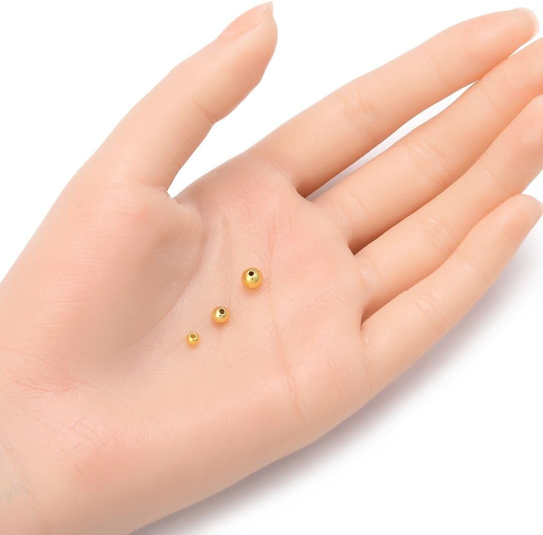 adabele real gold plated sterling silver 4mm seamless, close-up detail