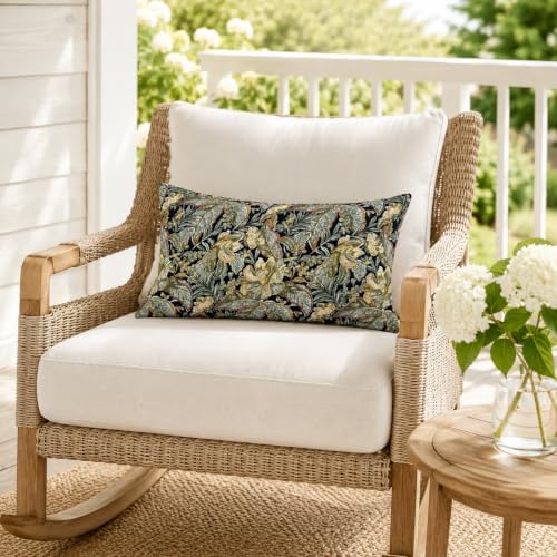 Pack of 2 Patio Lumbar Pillows 12"x20"