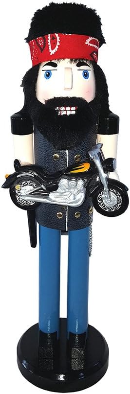 Santa's Workshop 70872 Biker Nutcracker, 14",