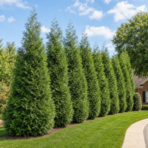 Thuja Arborvitae Green Giant Qty 30 Live Trees Evergreen Privacy