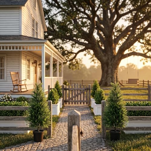 3FT Artificial Cedar Trees 2 Pack