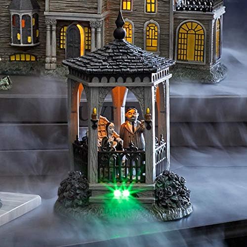 department 56 resin,the addams family village gazebo at, side view