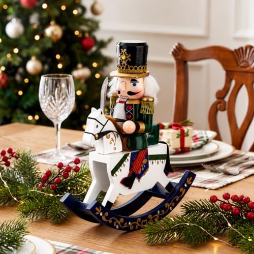 SiliFine Christmas Nutcracker Wooden Nutcracker Figures, Soldier Style