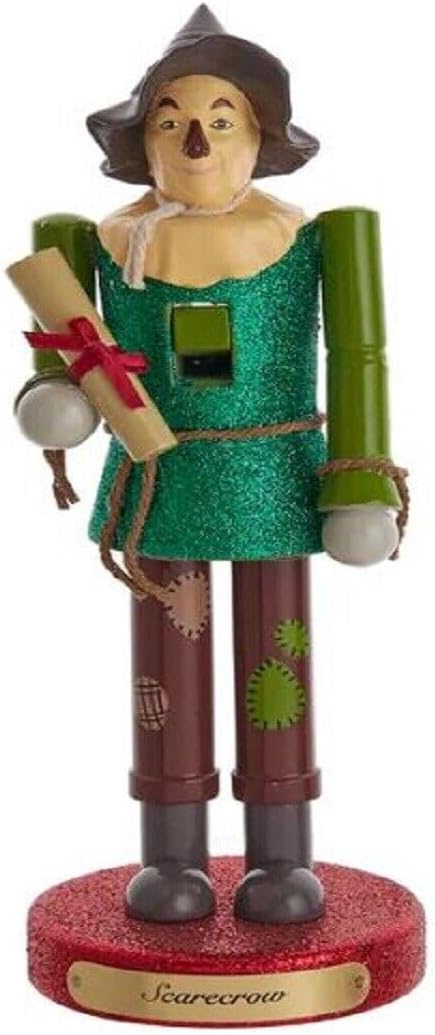 kurt adler 10-inch wizard of oz™ scarecrow nutcracker shown in use