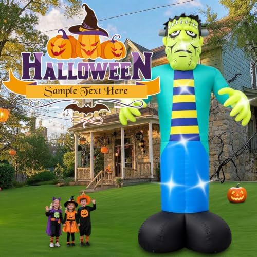 Halloween Inflatables Frankenstein Decorations Outdoor 20FT Large