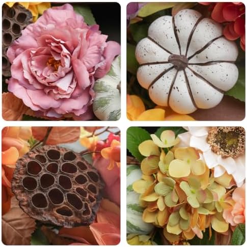 Fall Wreaths for Front Door 24 Inch Autumn Wreath Thanksgiving Door Decor