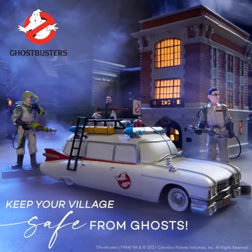 Department 56 Porcelain Ghostbusters Village Firehouse Lit Building, 7.87 Inch, Multicolor