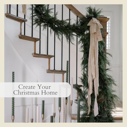 CG Hunter Artificial Cedar Christmas Garland, 9 ft, Faux Holiday Greenery