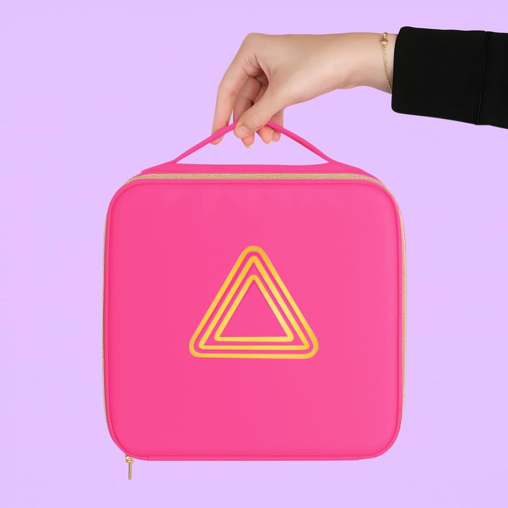 Supercharged Car Emergency Kit – 52-Piece Pink Roadside Safety Tools with Jum...