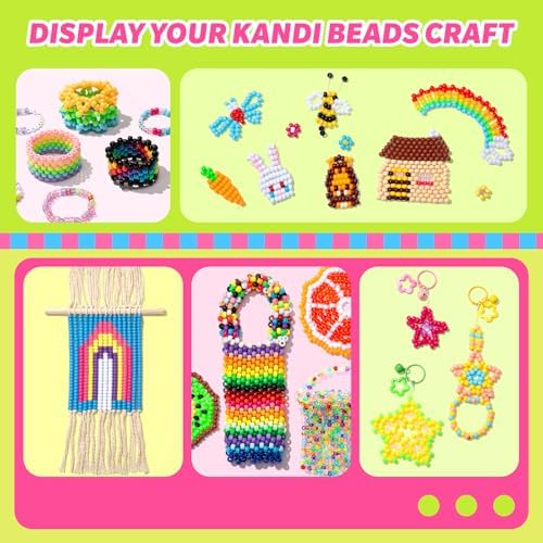 Simetufy 14000Pcs Pony Beads Bulk, 40 Colors for Kandi Bracelet Making