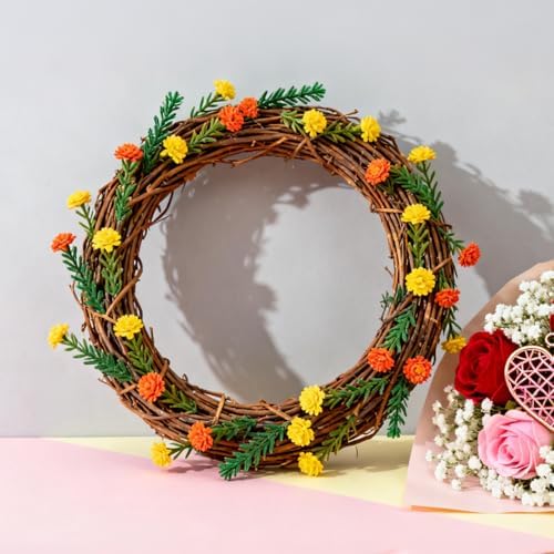 Grapevine Wreath Set, 8 PCS Vine Branch Wreaths Bulk, 12 Inch