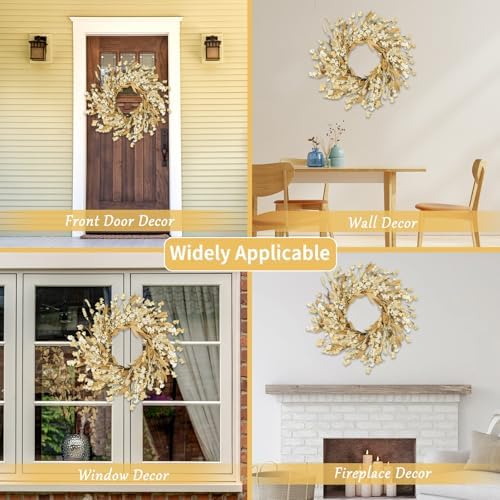 Artgar Fall Wreath, 24 Inch Fall Wreaths for Front Door