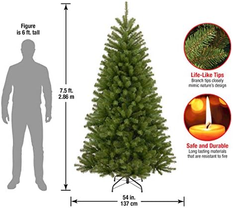 National Tree Company 7.5ft Unlit North Valley Spruce Christmas Tree