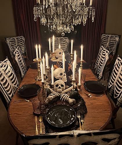 Window Candles Flickering Battery Operated with Remote and Timer, 9 Pack Electric Flameless Taper Candles with Magnetic Base for Christmas Halloween Dinner Wedding Party Decoration