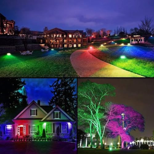MELPO Led Flood Light 30W, 300W Equivalent Outdoor Color Changing Lights