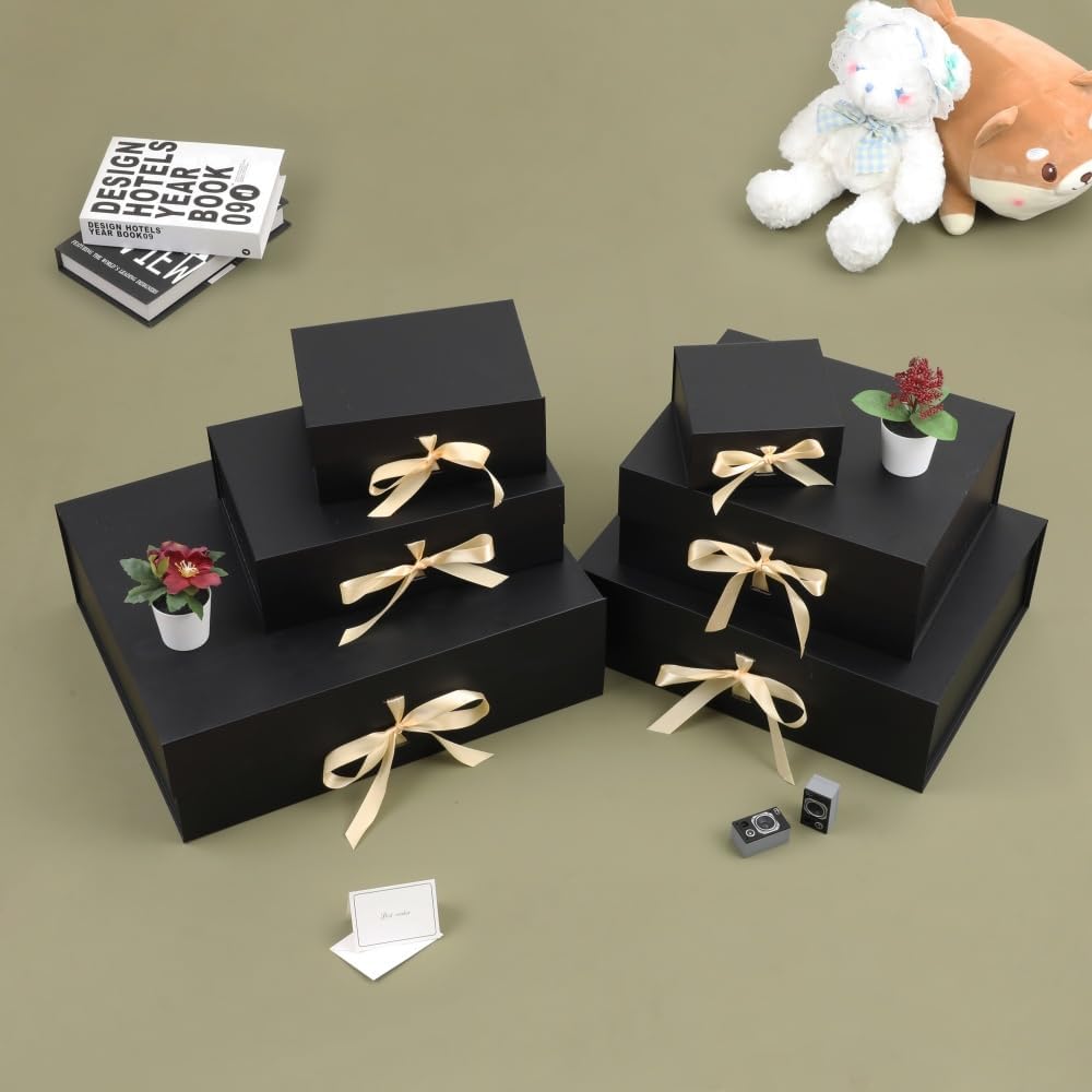 Black Extra Large Gift Box 16.5x13x5.3 In Extra Large Gift Boxes with Lids