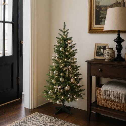 3FT Artificial Small Christmas Tree Realistic Mini PE Decor