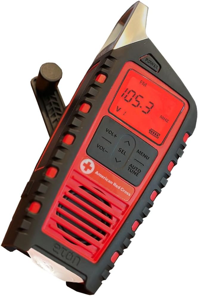 Eton Odyssey Adventure Hand Crank NOAA Weather Radio, All Band Emergency Radi...