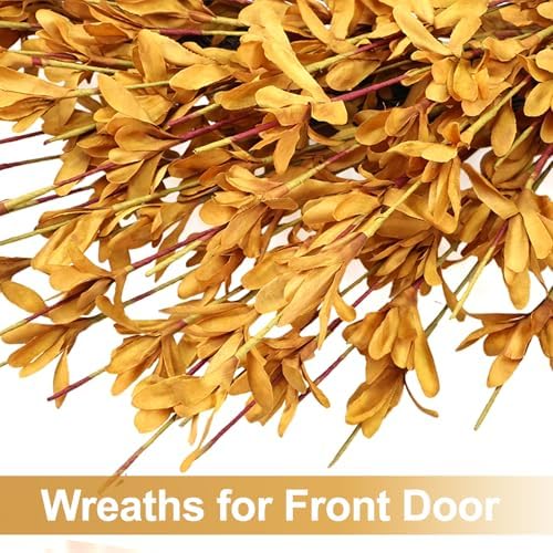 26 Inch Realistic Full Fall Wreaths for Front Door Outside Autumn Wreath