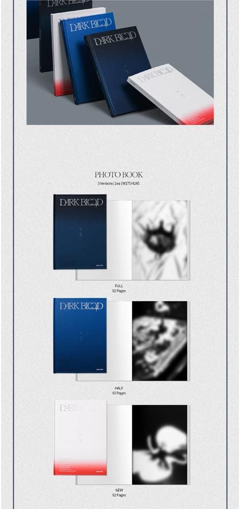 ENHYPEN [4th Mini Album DARK BLOOD](HALF Ver.) + 3 Extra Photocards Set