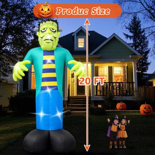Halloween Inflatables Frankenstein Decorations Outdoor 20FT Large