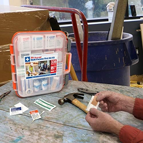 24/7 First Aid OSHA Compliant First aid Kit, All-Purpose 100-Person Emergency...