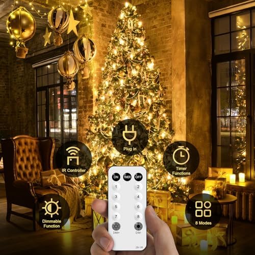 JMEXSUSS 168FT 600 LED Christmas Lights Outdoor Waterproof String Lights