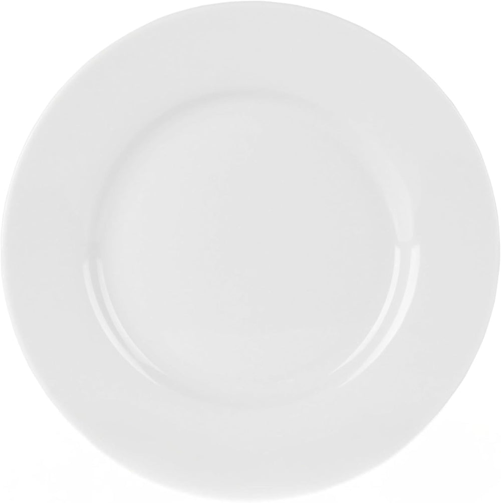 10 Strawberry Street 6" Catering Round Appetizer Plate, Set of 12,White