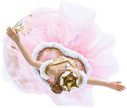 Kurt Adler T2274 10" Pink Ballerina Figure with Musical Base