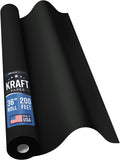 Bryco Goods 36” x 2400” (200’) Black Kraft Paper Roll - Made in USA - Ideal for Bulletin Board, Packing, Shipping, Arts & Crafts, Bouquet, Gift Wrapping, Table Covering