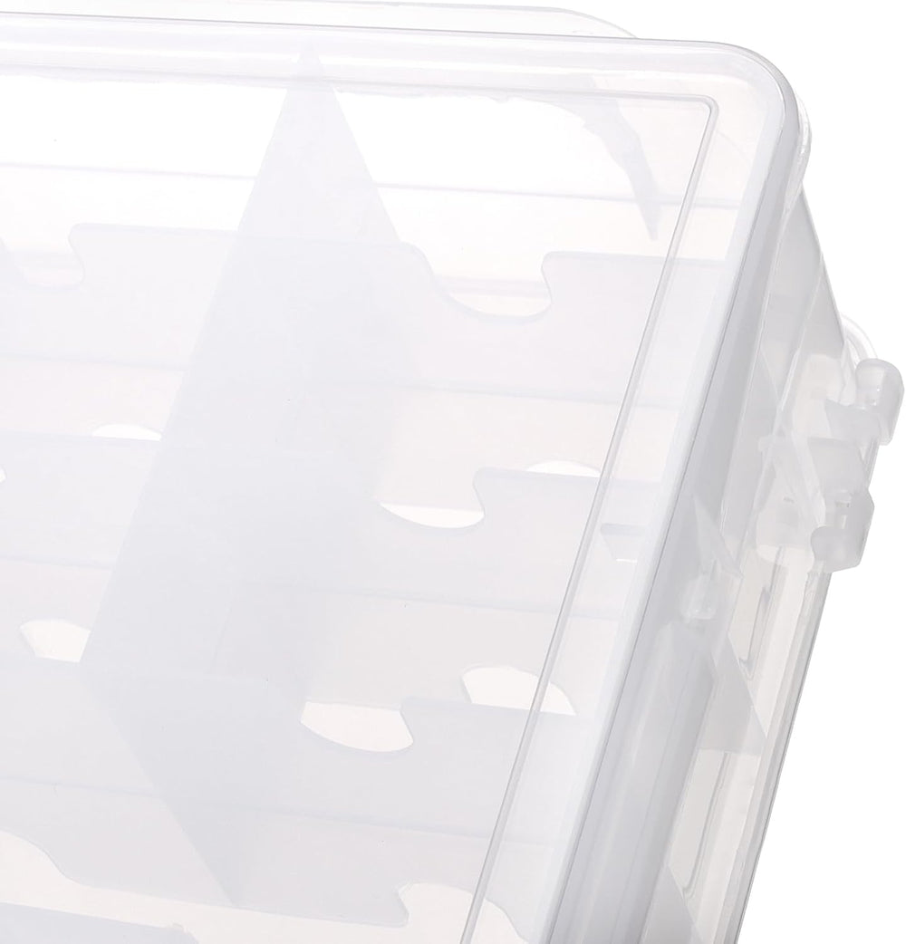 2 PCS 46 Grids Sewing Organizer, Double Sided Thread Box Storage,Small Clear ...