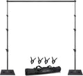 HYJ-INC Heavy Duty Backdrop Stand Pipe and Drape Photography Backdrop Stand Kit Adjustable Photo Background Stand 10ft x 10ft with Metal Base, 4 Clamps,Carrying Bag for Photography Video Studio