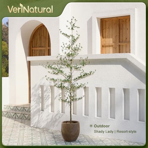 Verinatural 6ft Shady Lady Faux Tree, Artificial Black Olive Tree