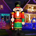 Christmas Inflatable Nutcracker Soldier Yard Decoration Lighted Blow Up Christmas Garden Lawn Decor 8 Feet (Nutcracker-3)