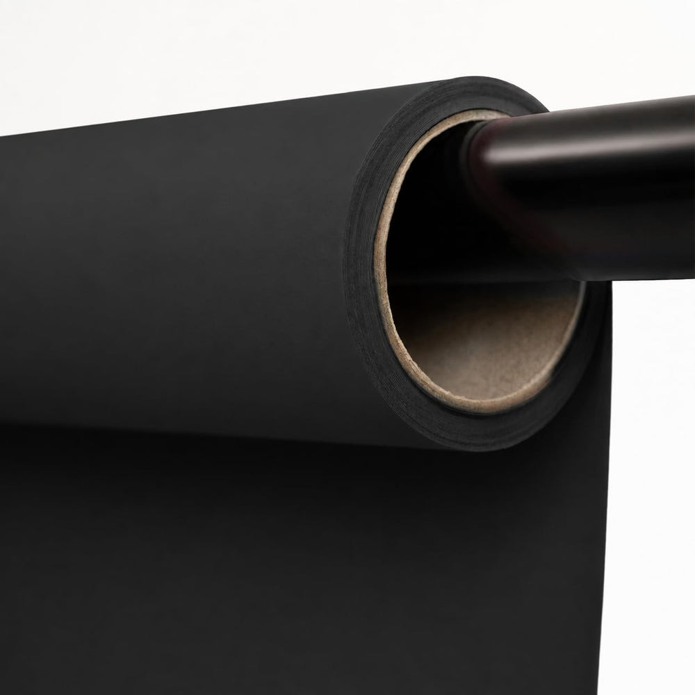 Kate Seamless Paper Backdrop Black Seamless Backdrop Paper Rolls (53''...