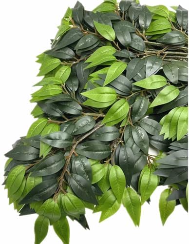 12pcs Artificial Olive Leaves Green Foliage Stems Waterproof for Outdoor Indoor Greenery Wall Floral Decoration Landscape Tree Making