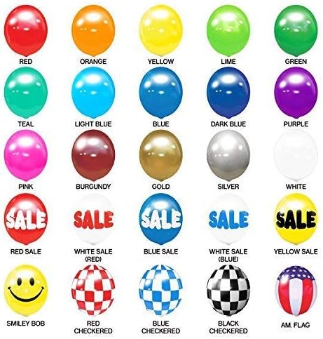 BalloonBobber - Weatherproof Reusable Paneled Balloon Cluster Pole Kit - Heli...