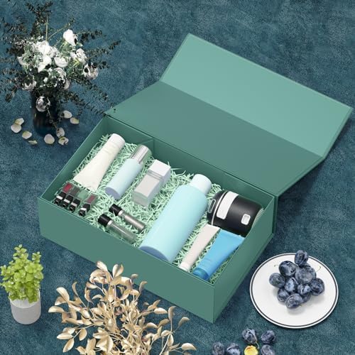 RYDDOY 5 Pack Green Gift Box, 9.5x6x3'' Gift Boxes with Lids for Presents