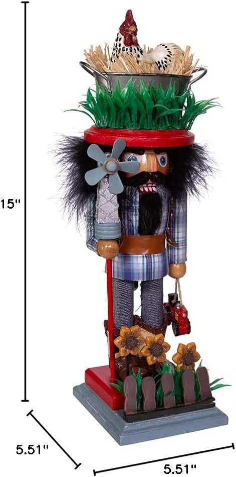 Kurt S. Adler, Inc. HA0401 Kurt Adler 15" Hollywood Farmer Nutcracker