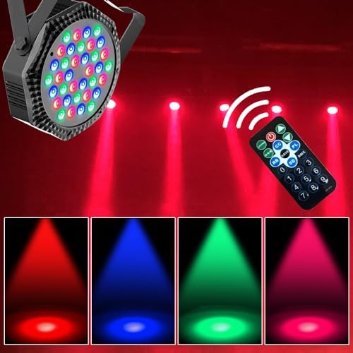 3-Pack DJ Stage Light for Parties LED Par Lights