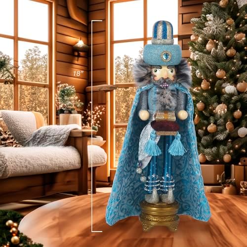 Hollywood Nutcrackers Kurt Adler Hollywood King Nutcracker, 18-Inch, Turquoise