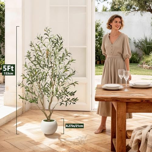 Vitalismo Olive Trees Artificial Indoor: 96% Lifelike - Looks Real Up Close
